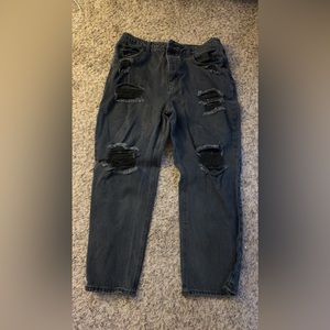 NO BOUNDARIES Women Black Ripped Jeans